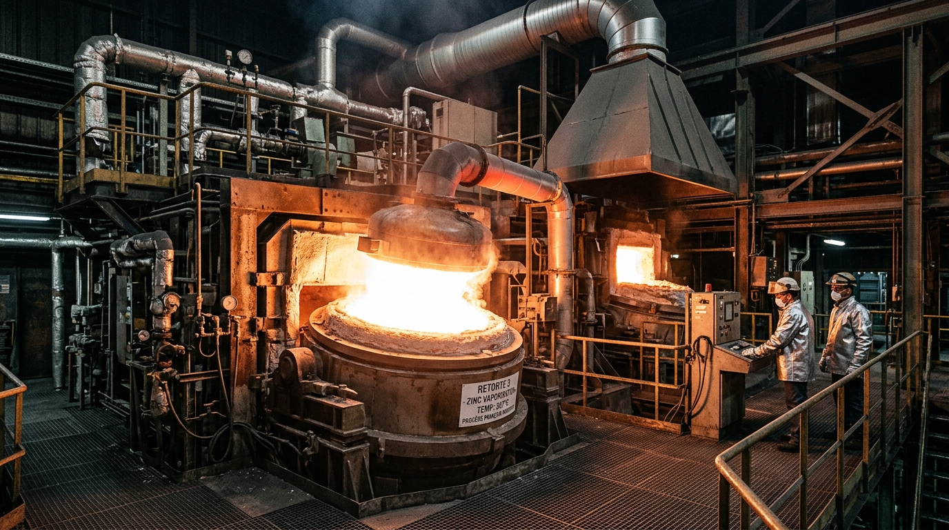 Step 2 French Process Thermal Vaporization at high furnace temperatures