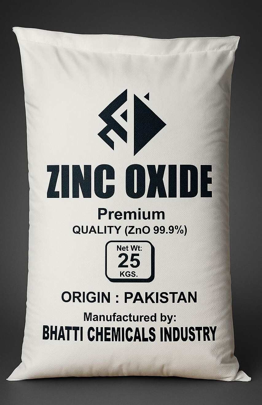 Bhatti Chemicals Industry 25 kg bag packaging for 99.99% Zinc Oxide